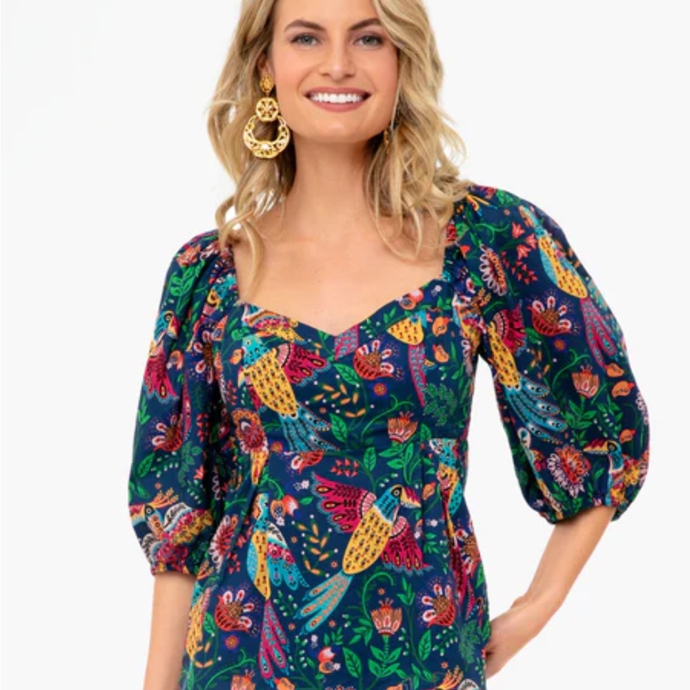 Farm Rio Tropical Birds Blouse